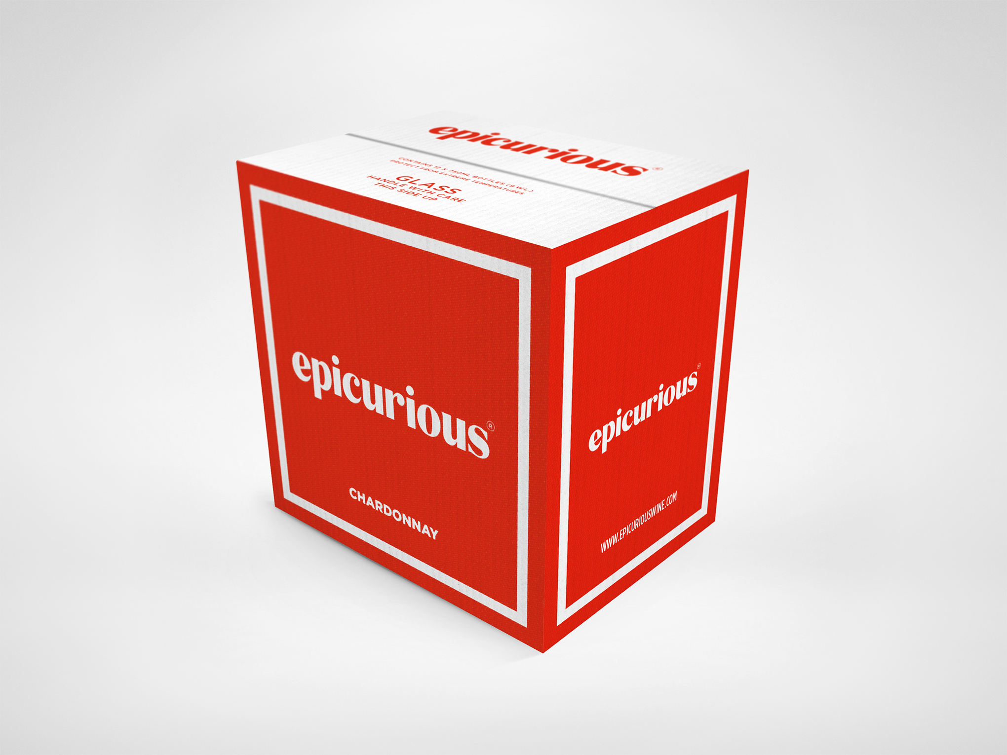 Epicurious Wine Carton Red