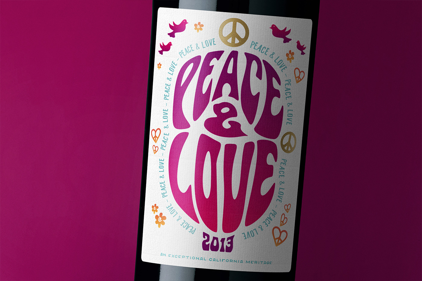 Peace & Love Meritage Wine Cover