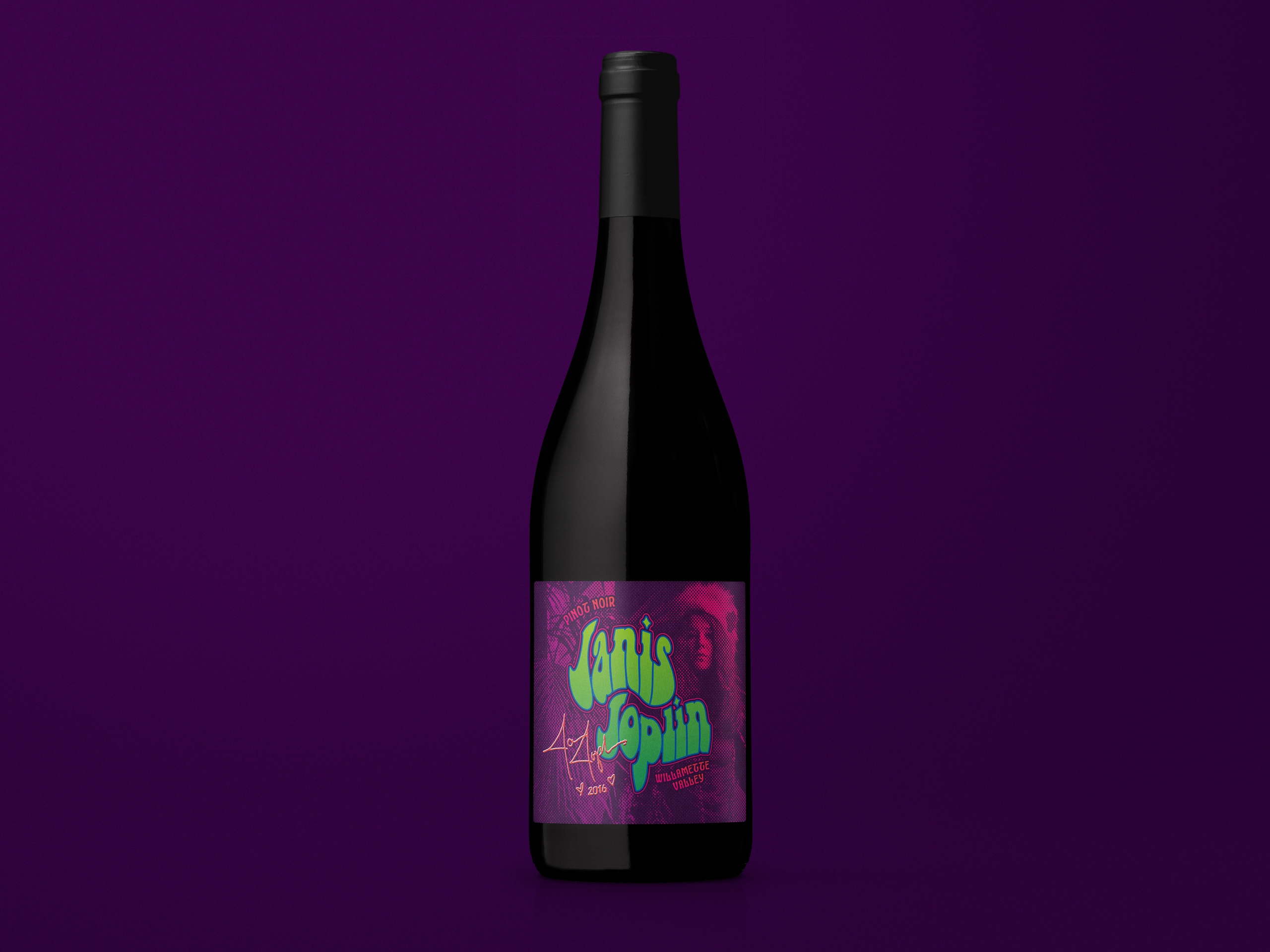 Janis Joplin Pinot Noir Bottle